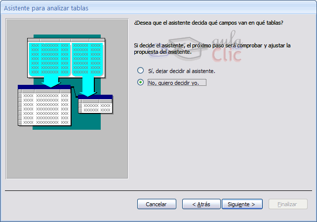 Asistente para analizar tablas > Decidir si separar los datos de forma manual o autom&aacute;tica