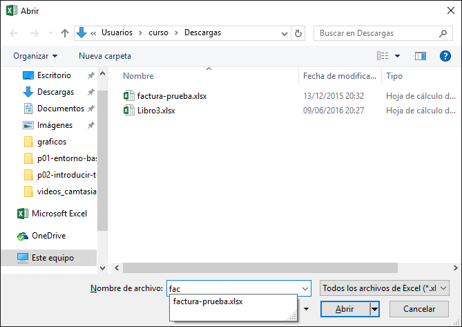 cuadro de di&aacute;logo abrir