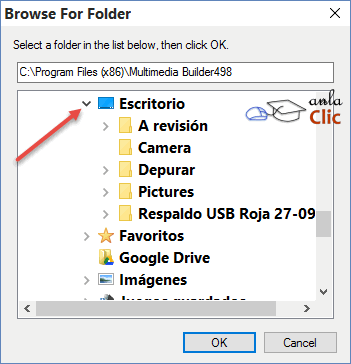 Ventana Buscar carpeta